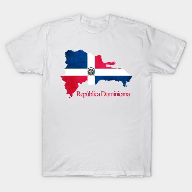 República Dominicana - Dominican Republic Flag T-Shirt by Hispaniola-Fineart